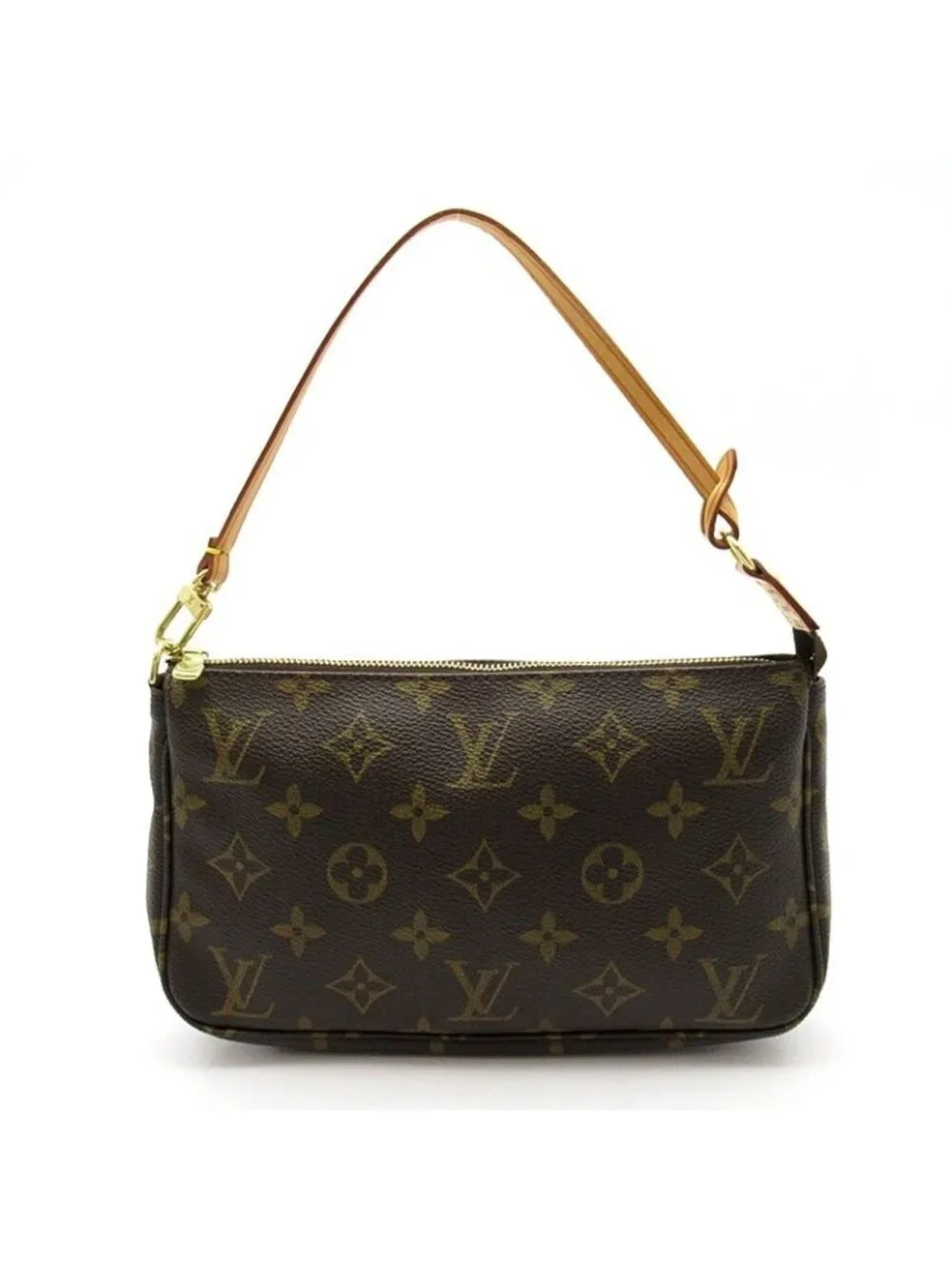 Louis Vuitton Pochette Soirle Monogram Handbag Brown